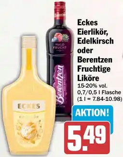 HIT Eckes Eierlikör, Edelkirsch oder Berentzen Fruchtige Liköre Angebot
