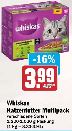 HIT Whiskas Katzenfutter Multipack Angebot