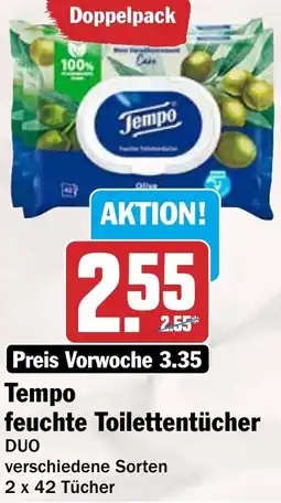 HIT Tempo feuchte Toilettentücher Angebot