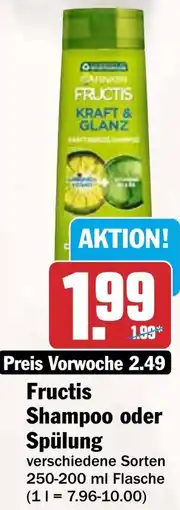 HIT Fructis Shampoo oder Spülung Angebot