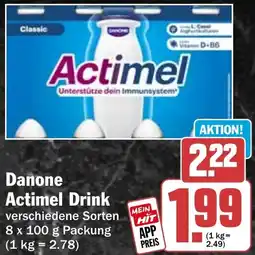 HIT Danone Actimel Drink Angebot