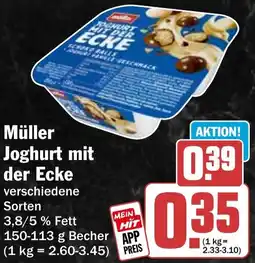 HIT Müller Joghurt mit der Ecke Angebot