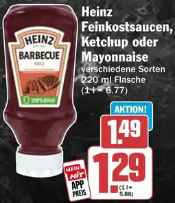 HIT Heinz Feinkostsaucen, Ketchup oder Mayonnaise Angebot