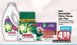 HIT Ariel Waschmittel Pulver, Flüssig oder Pods Angebot