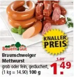 Multi Markt Bauern Gut Braunschweiger Mettwurst Angebot