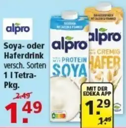 Multi Markt alpro Soya- oder Haferdrink Angebot