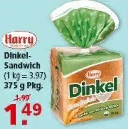 Multi Markt Harry Dinkel- Sandwich Angebot