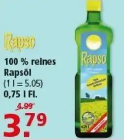 Multi Markt 100% reines Rapsol Angebot