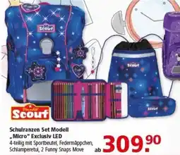 Multi Markt Schulranzen Set Modell „Micro" Exclusiv LED Angebot