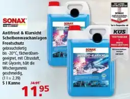 Multi Markt SONAX Antifrost & Klarsicht Scheibenwaschanlagen gebrauchsfertig Frostschutz Angebot