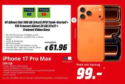 MediaMarkt iPhone 17 Pro Max Angebot