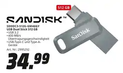 MediaMarkt SANDISK SDDDC3-512G-GM46GY USB Dual Stick 512 GB Angebot