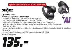 MediaMarkt SHOKZ Open Dots ONE Bluetooth Open-ear Kopfhörer Angebot