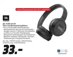 MediaMarkt JBL HARMAN Over-ear Bluetooth Kopfhörer Angebot