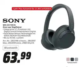 MediaMarkt SONY WH-CH 720 N Over-ear Kopfhörer Angebot