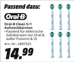 MediaMarkt Oral-B Clean 5+1 Aufsteckbürsten Angebot