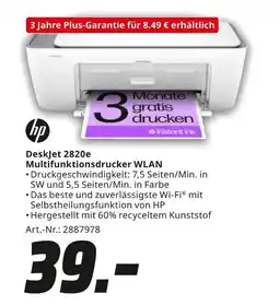 MediaMarkt hp DeskJet 2820e Multifunktionsdrucker WLAN Angebot