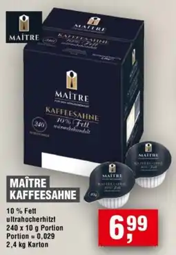 Handelshof Maître kaffeesahne Angebot