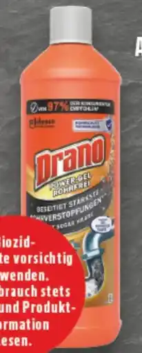 Edeka Drano Power-Gel Rohrfrei Abflussreiniger Angebot