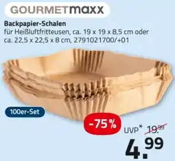 ROLLER GOURMETMaxx Backpapier-Schalen Angebot