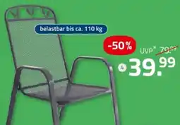 ROLLER Metallstuhl mit Blatt Dekor Angebot