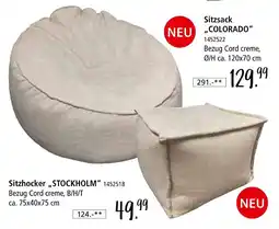 Zurbrüggen Sitzsack colorado Angebot