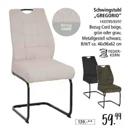 Zurbrüggen Schwingstuhl 'gregorio' Angebot