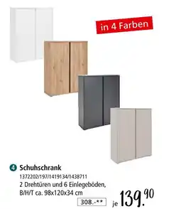 Zurbrüggen Schuhschrank Angebot