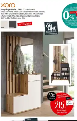 Zurbrüggen Xora kompaktgarderobe „simple“ Angebot