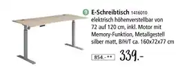 Zurbrüggen E-schreibtisch Angebot