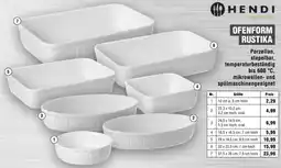 Handelshof Hendi ofenform rustika Angebot