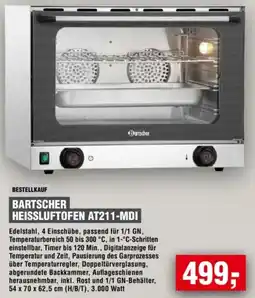 Handelshof BARTSCHER HEISSLUFTOFEN AT211-MDI Angebot
