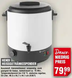 Handelshof Hendi heissgetränkespender Angebot