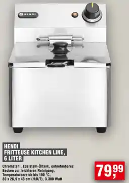 Handelshof Hendi fritteuse kitchen line, 6 liter Angebot