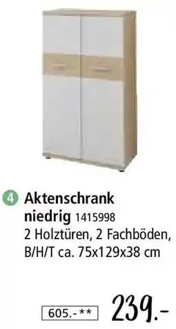 Zurbrüggen Aktenschrank niedrig Angebot