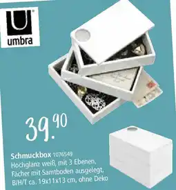 Zurbrüggen Umbra Schmuckbox Angebot