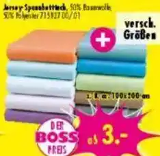 Möbel Boss Jersey Spanbetttuch Angebot