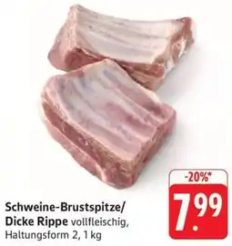 Schmidt's Märkte Schweine-Brustspitze/ Dicke Rippe Angebot