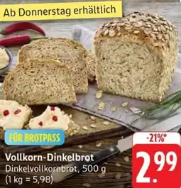 Schmidt's Märkte Vollkorn-Dinkelbrot Angebot