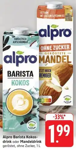 Schmidt's Märkte Alpro Barista Kokosdrink oder Mandeldrink Angebot