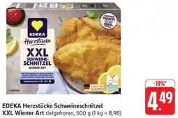 Schmidt's Märkte EDEKA Herzstücke Schweineschnitzel XXL Wiener Art Angebot
