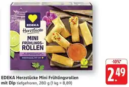 Schmidt's Märkte EDEKA Herzstücke Mini Frühlingsrollen mit Dip Angebot
