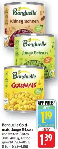 Schmidt's Märkte Bonduelle Goldmais, Junge Erbsen Angebot