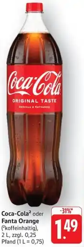 Schmidt's Märkte Coca-Cola oder Fanta Orange Angebot
