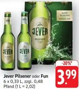 Schmidt's Märkte Jever Pilsener oder Fun Angebot