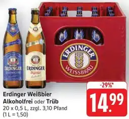 Schmidt's Märkte Erdinger Weißbier Alkoholfrei oder Trüb Angebot