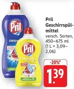 Schmidt's Märkte Pril Geschirrspülmittel Angebot