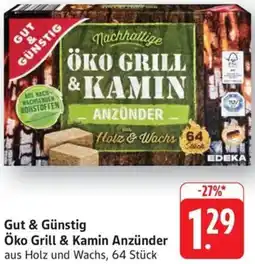 Schmidt's Märkte Gut & Günstig Öko Grill & Kamin Anzünder Angebot