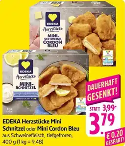 Schmidt's Märkte EDEKA Herzstücke Mini Schnitzel oder Mini Cordon Bleu Angebot