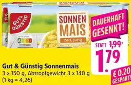 Schmidt's Märkte Gut & Günstig Sonnenmais Angebot